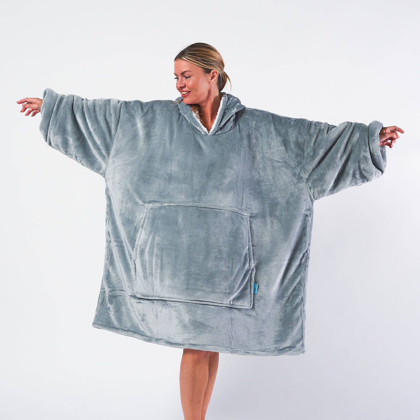 Hoodie Blanket - Light Grey