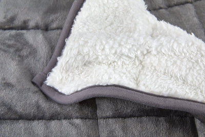 Weighted Sherpa Blanket - Dark Grey