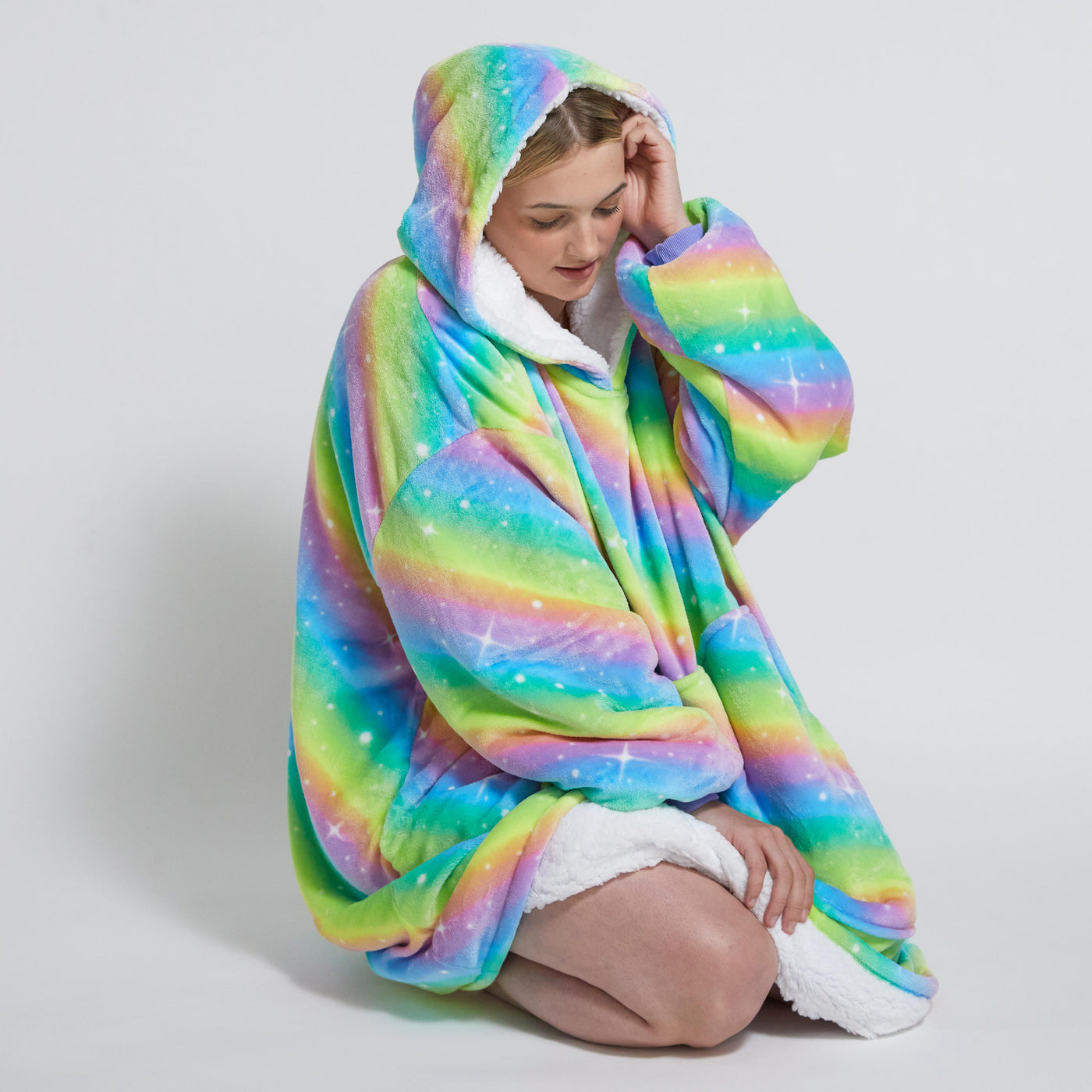 Hoodie Blanket - Rainbow