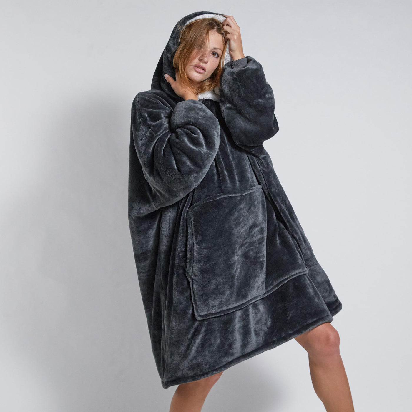 Hoodie Blanket - Dark Grey