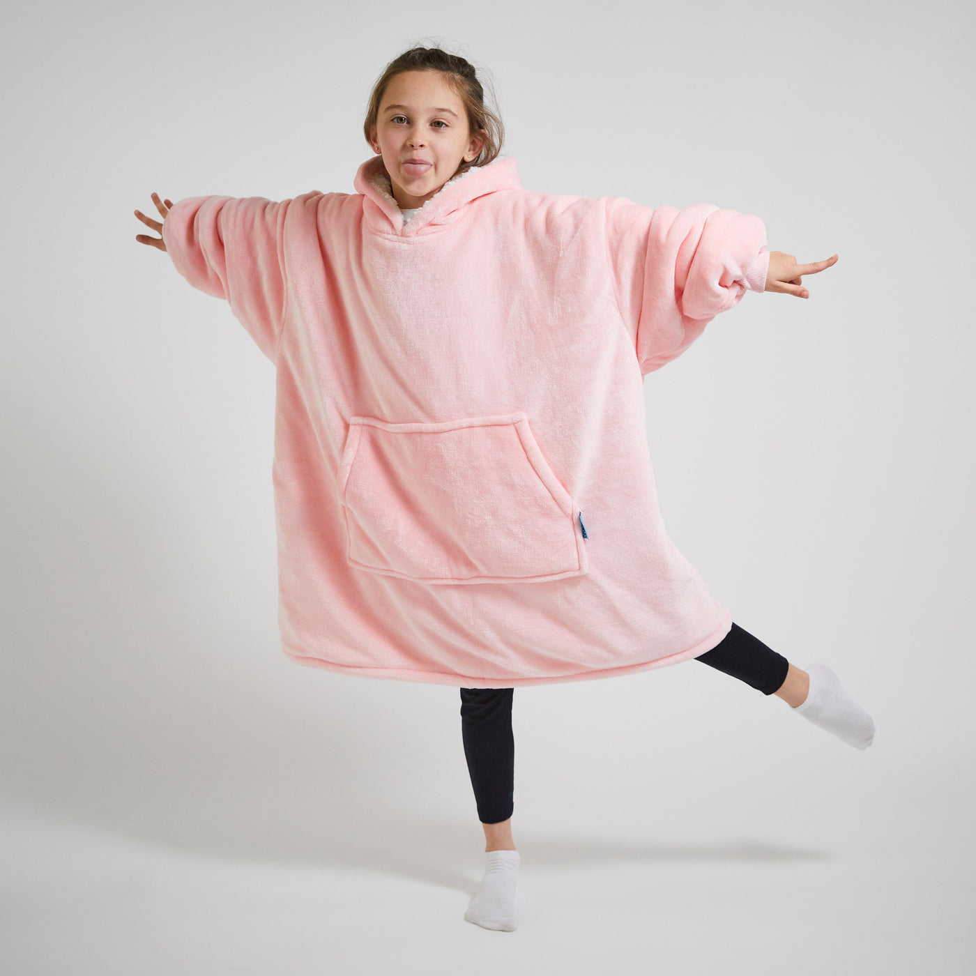 Kids Hoodie Blanket - Pink